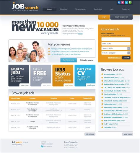 Job Portal Website Template