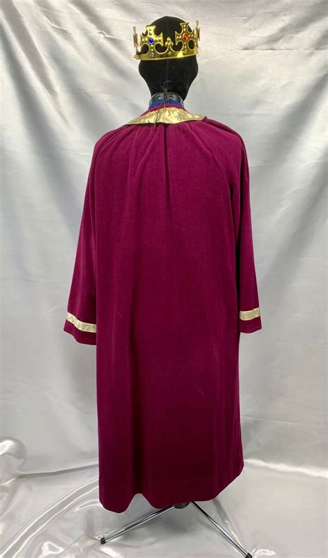 Burgundy Wizardjester King Wiseman Gown One Size Adult Costume Ebay
