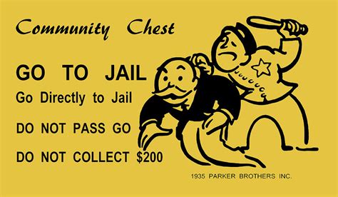 Monopoly Go To Jail Mixed Media By Jas Stem Pixels