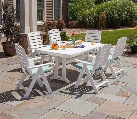 Outdoor Furniture Polywood Dining Table Set Polywood® All Weather