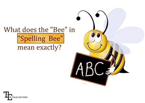 What Does Bee In Spelling Bee Mean Exactly Trueeditors