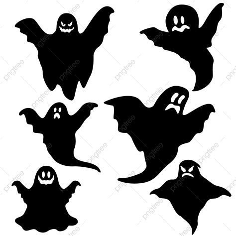 Black Ghost Silhouette Ghost Silhouette Png Free Transparent Png