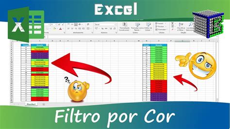 Como Filtrar Por Cores No Excel E Para Que Serve Utilizar Filtragem Colorida Na Planilha YouTube