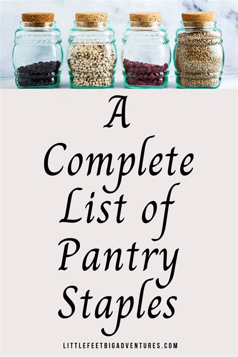 Check Out This Complete List Of Pantry Staples Use This List To Be