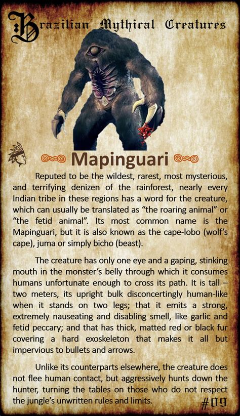 Brazilian Mythical Creatures 09 The Mapinguari 9gag