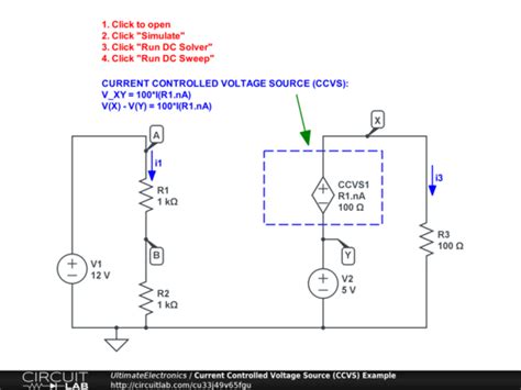 current controlled voltage source ccvs example circuitlab