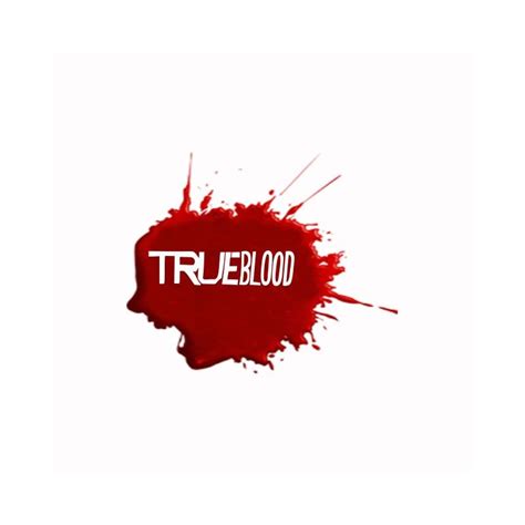 T-shirt True Blood tâche de sang blanc