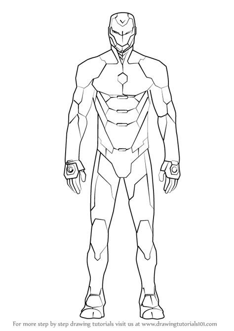 I have over a thousand easy to draw cartoon characters in my playlist library. Image result for how to draw iron man full body | Iron man ...