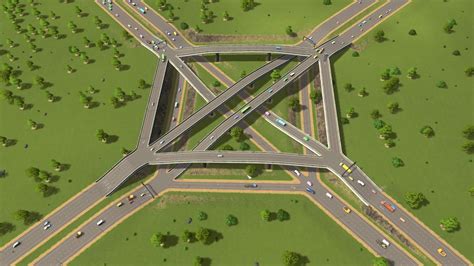 Best 4 Way Interchange I Could Come Up With For 100 Vanilla Cities