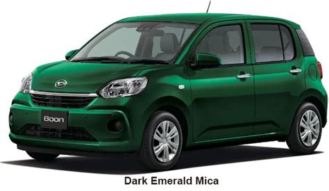 Daihatsu Boon Color Dark Emerald Mica