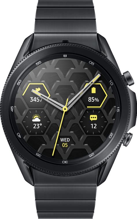 Best Buy Samsung Galaxy Watch3 Titanium Smartwatch 45mm Bt Mystic