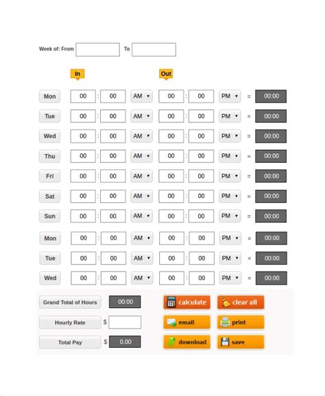 The department of labor does not prescribe any method of calculation, but does require that the method you use insure. FREE 20+ Sample Time Card Calculator Templates in PDF | Excel