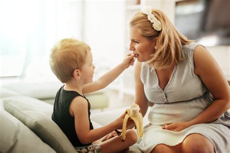 Beautiful Mother Caring For Her Child Stock Image Image Of Female