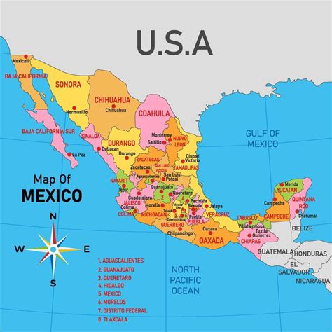 País Mapa Mexico Concepto 20797265 Vector En Vecteezy