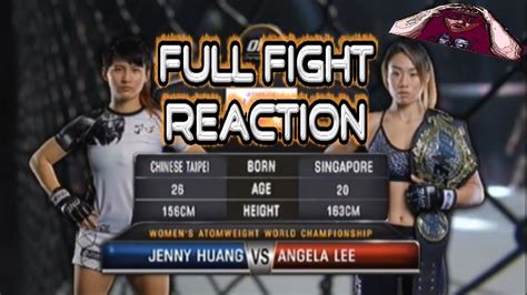 One Fc 53 Angela Lee Versus Jenny Huang Full Fight Reaction One Championship 53