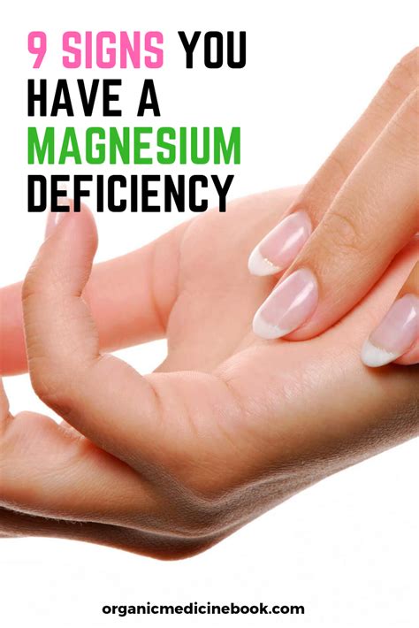 9 Signs You Have A Magnesium Deficiency Organic Medicine Book