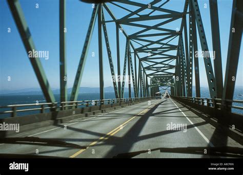 Astoria Megler Bridge Spanning The Columbia River Between Astoria