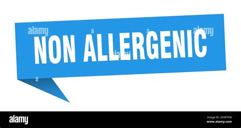 Non Allergenic Banner Non Allergenic Speech Bubble Non Allergenic