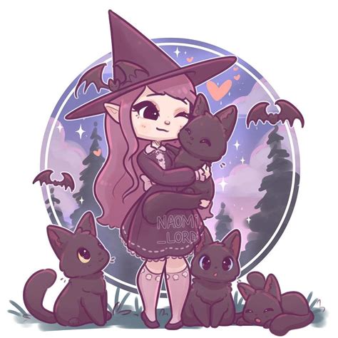 🌙getting Into The Spooky Spirit With A Slightly More Halloweeny Witch 🌙 With A Lot Of Cats 🐱