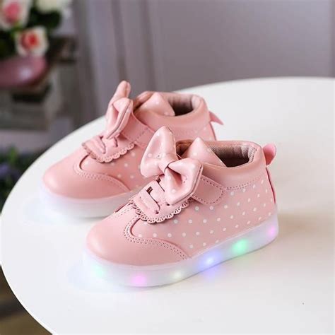 Glowing Baby Pink Shoes In 2021 Cute Baby Shoes Children Shoes Baby