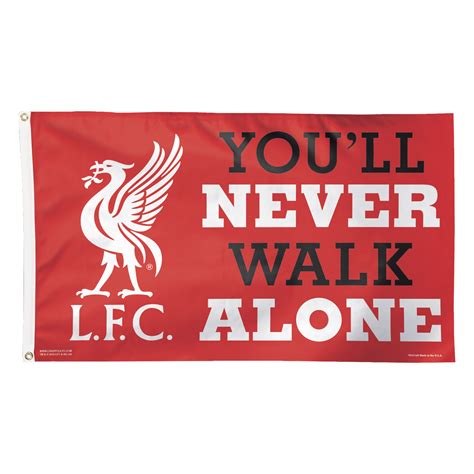 Custom football flags made from yarn and stickers. Liverpool YNWA 3x5 Flag in 2020 | Flags for sale, Sports ...