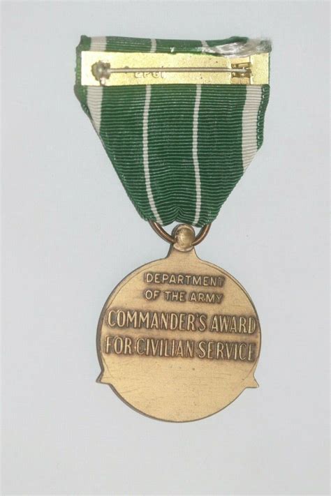 Dept Of The Army Us Commanders Award For Civilian Service Medal Full