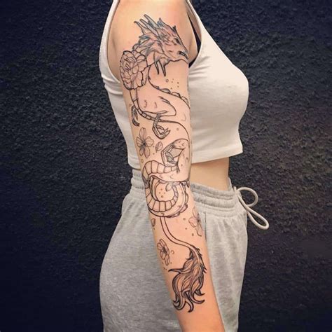 Shoulder Dragon Tattoo Designs Female Pic Mathematical