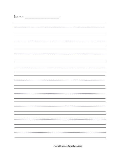 Writing paper large lines | Templates at allbusinesstemplates.com