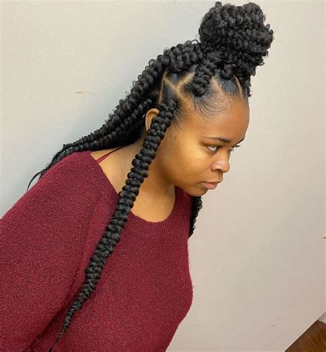Amazing Jumbo Box Braids Ideas For Hot Sex Picture