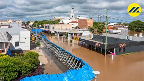 Queensland Flood 2022 Maryborough Flood Barrier By Geodesign Barriers