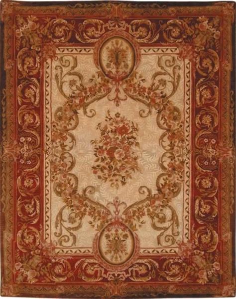 Victorian Style Rug Light Gold And Red 5x8 Victorian Area Rugs
