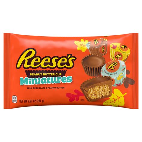 save on reese s miniatures milk chocolate peanut butter cups fall harvest order online delivery
