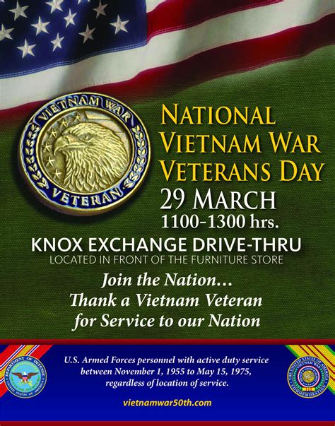 Fort Knox Exchange Plans Annual Pinning Ceremony For Vietnam War Veterans Day March Article