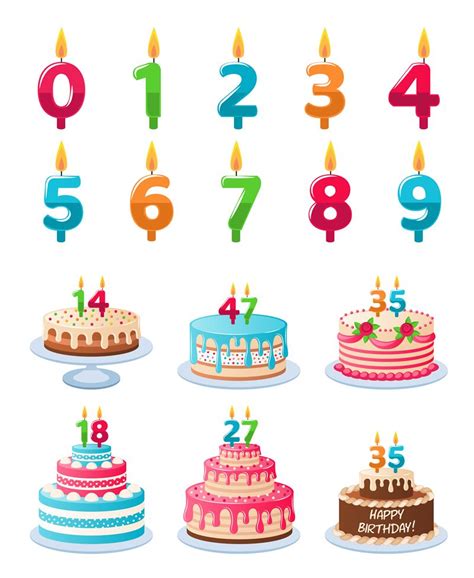 Birthday Cake With Numbers
