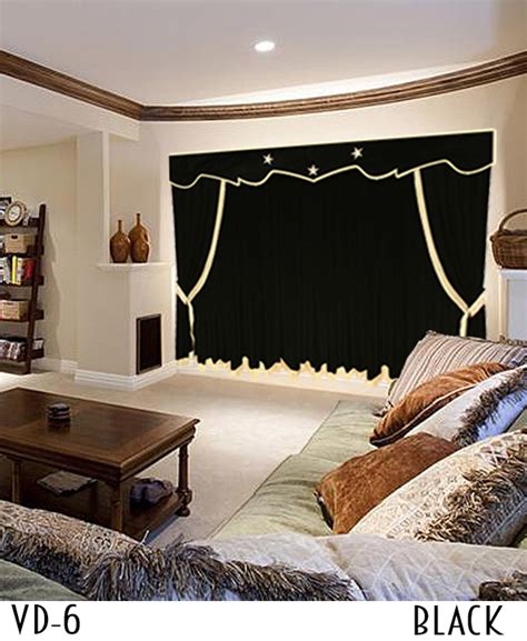 These kinds of curtains also work the same as any window drapes. Red Velvet Home Theater Curtains