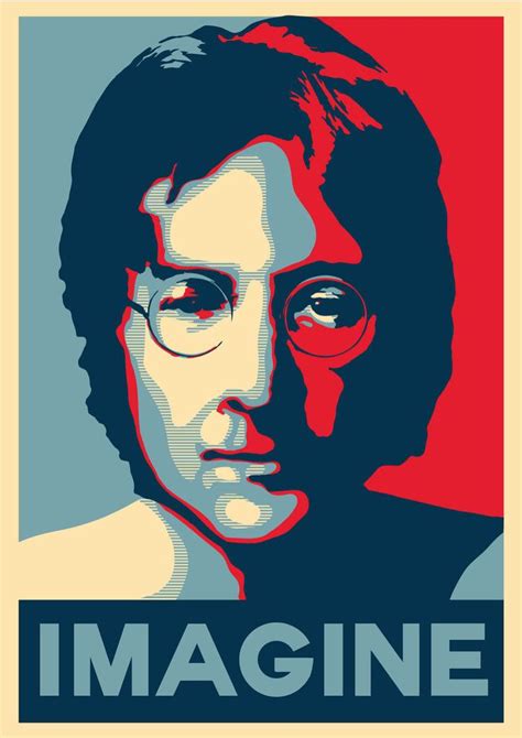 Imagine John Lennon Obey Artist Shepard Fairey Art Obama Poster