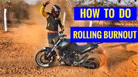 Learn Rolling Burnout Bike Stunts Imran Rider Hyderabad Youtube