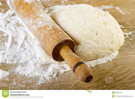 Dough And Rolling Pin Stock Image Image Of Culture Preparation 29060799