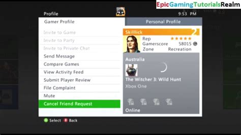 Tutorial For How To Cancel A Friend Request On Xbox Live On The Xbox