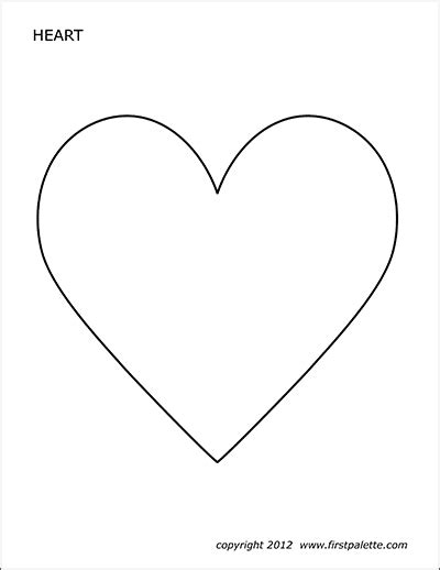 Printable Heart Stencils Free Free Printable Templates