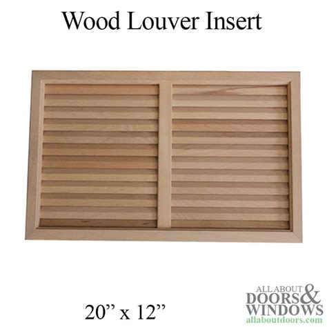 Wood Vented Louver Insert Ventilated Kit 1 38 And 1 34 Doors