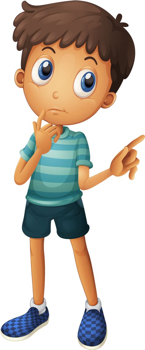 All png images can be used for personal use unless stated otherwise. Download Фотки Clipart Boy, Family Clipart, 4 Kids, Children, - Boy Thinking Cartoon - Png ...