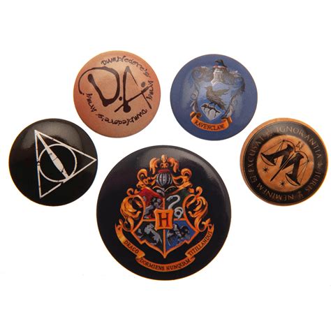 Harry Potter Button Badge Set Hogwarts Select Sports Souvenirs