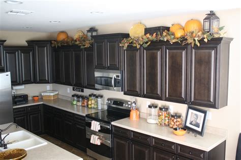 Decorating Top Of Kitchen Cabinets Wood Floors In Kitchen