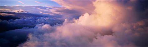 Dense Cumulus Clouds At Sunset Aerial Photograph By John Turner Fine