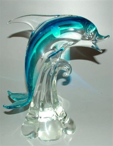 5248 Lrg Murano Glass Dolphin Figurine 10h Jun 11 2005 Apple