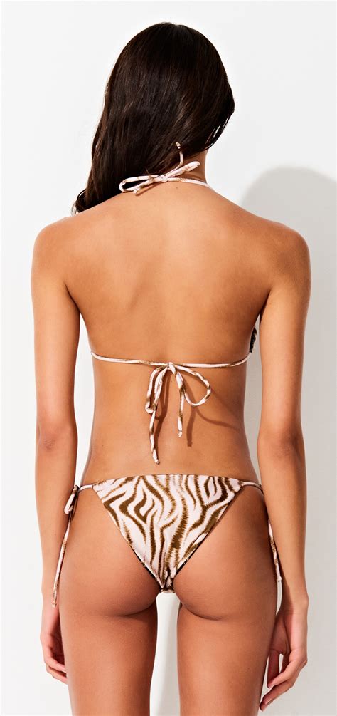 reversible tiger print brazilian bikini reversible belkiss triya