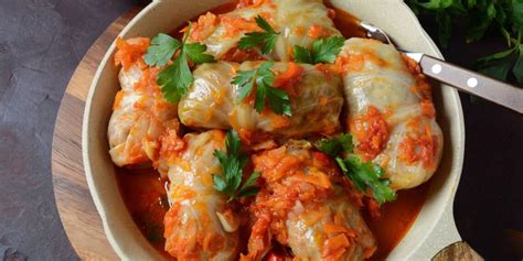 Delicious Ground Beef And Pork Stuffed Cabbage Rolls Recipe