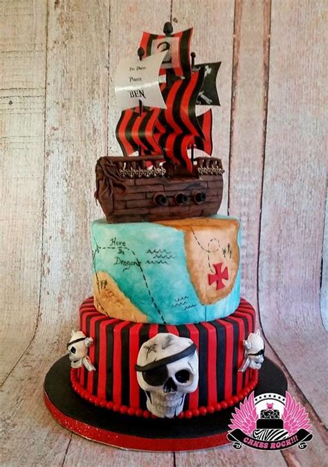 Pirate Ship Cake Decorated Cake By Cakes Rock Cakesdecor