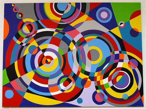 Modern Abstract Geometric Paintings By Artist Bruce Gray